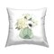 Stupell Industries Green Flower Bouquet Decorative Printed Throw Pillow